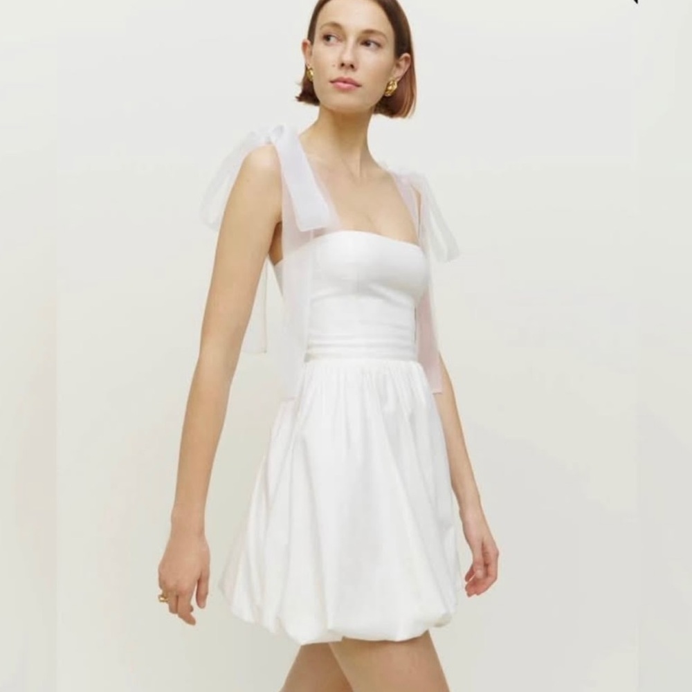 Reformation White Enza Dress